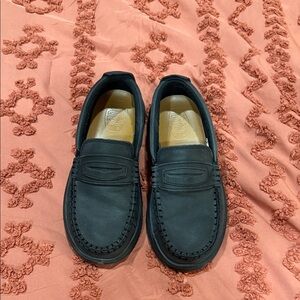 Black Women's Slip-On Moccasin Loafers